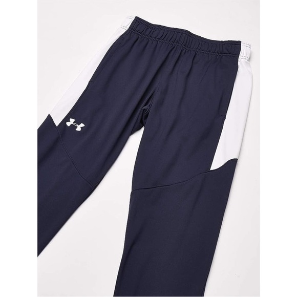 Under Armour Rival Knit Training Pants Warm-Up Tapered Zipper Ankle - Blue - XS - Picture 3 of 7